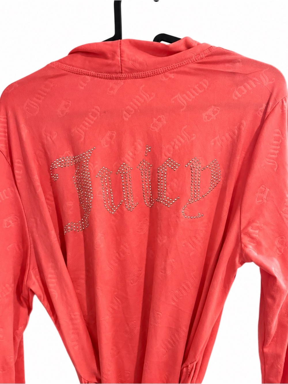 Juicy Couture Coral Robe with Tie-Waist - Picture 5 of 6